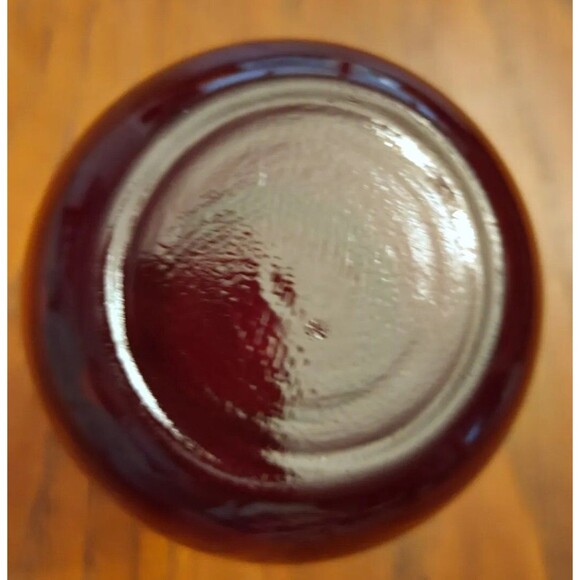 Valentine Gift Idea AnchorHocking "Royal Ruby Red" vase "HARDING" pattern 6.5" T - Picture 5 of 5
